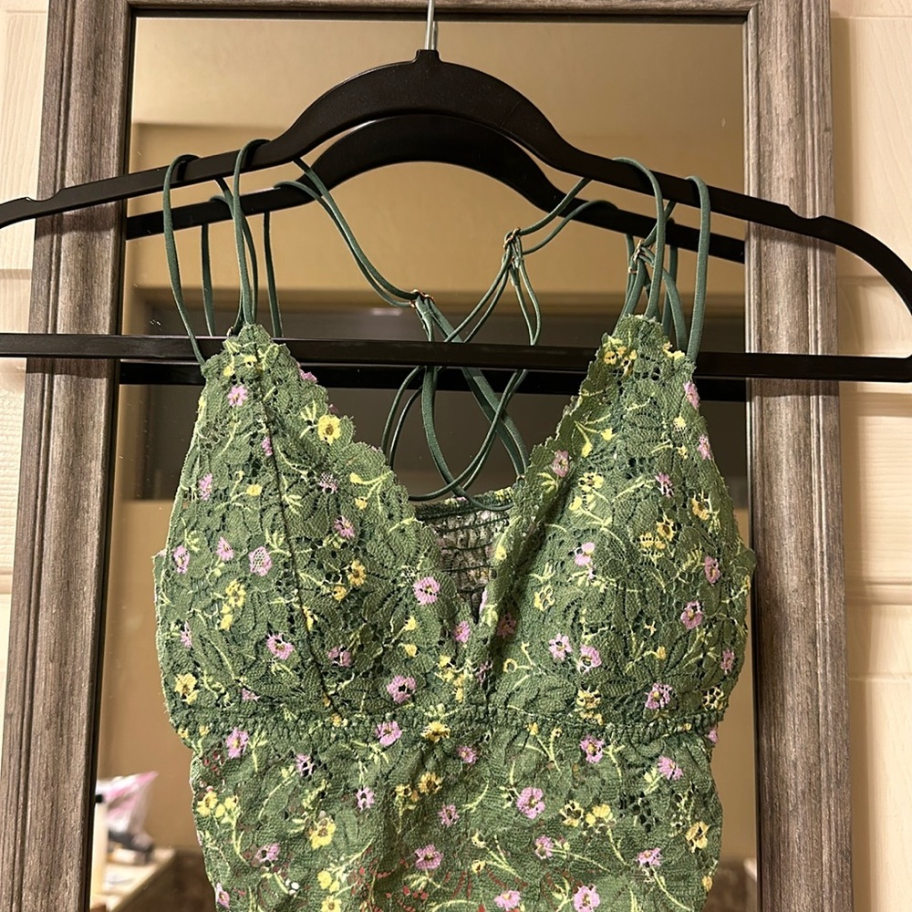 Pink Strappy Back Bralette